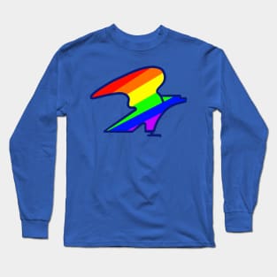 Rainbow Postal Bird Long Sleeve T-Shirt